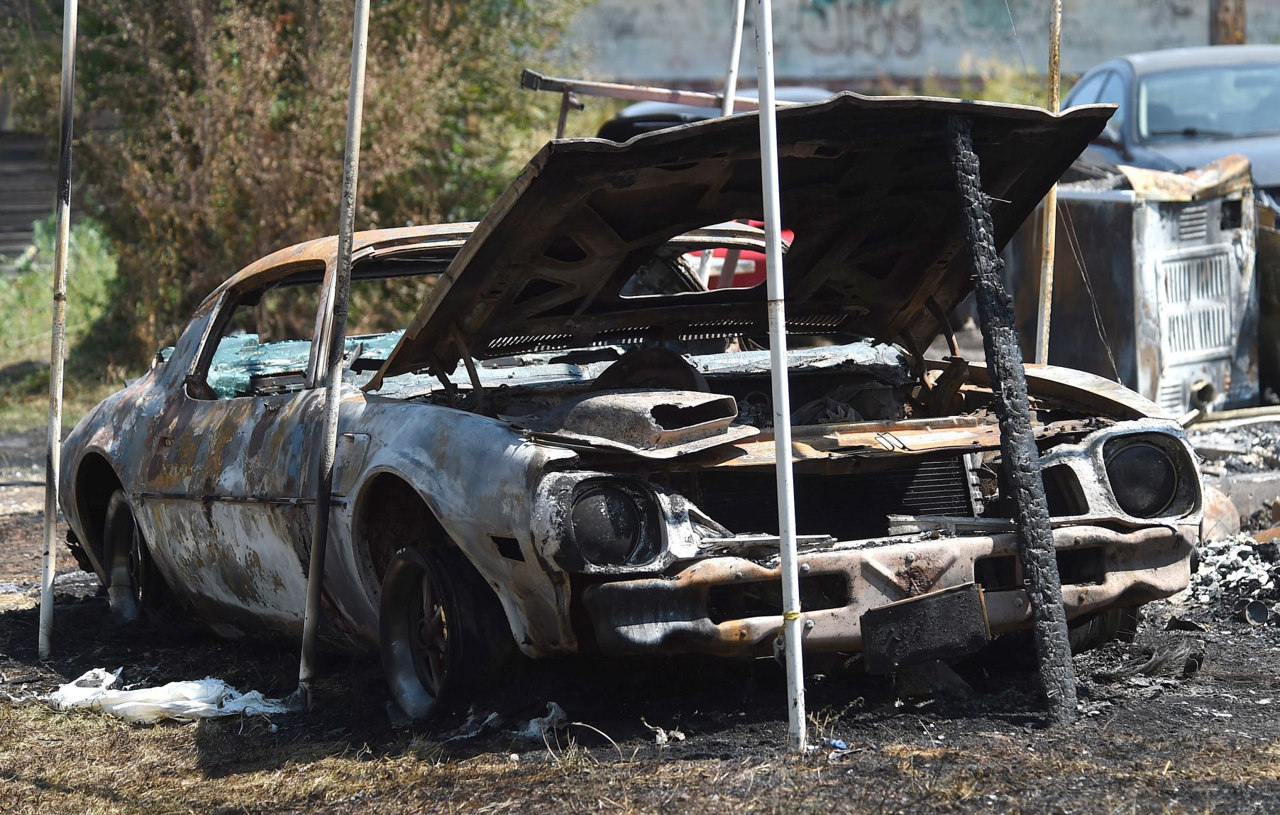 Lodge Grass car fire